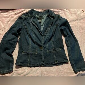 Baccini Women’s Blue Jean Jacket, Size Medium